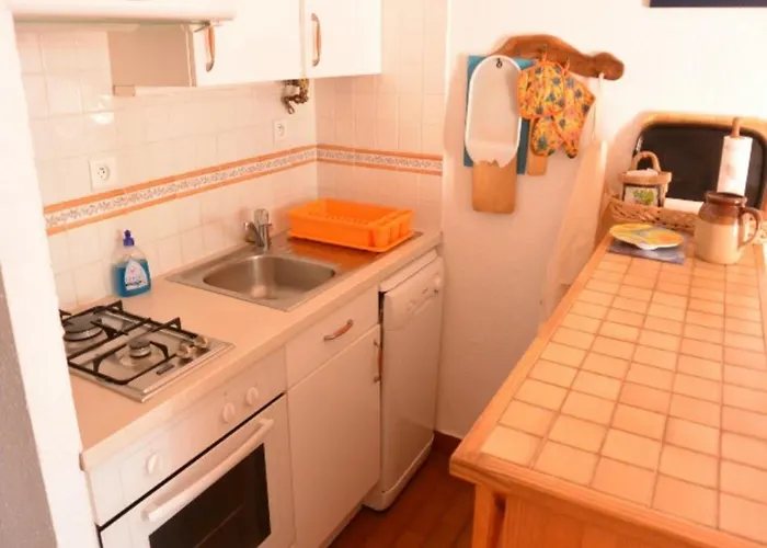 T2 Mezzanine Climatise Avec Piscine Et Parking Au Cap D'agde - Fr-1-607-104 아파트 *