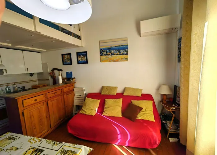 T2 Mezzanine Climatise Avec Piscine Et Parking Au Cap D'agde - Fr-1-607-104 아파트 *