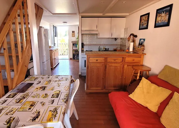 T2 Mezzanine Climatise Avec Piscine Et Parking Au Cap D'agde - Fr-1-607-104 아파트 *